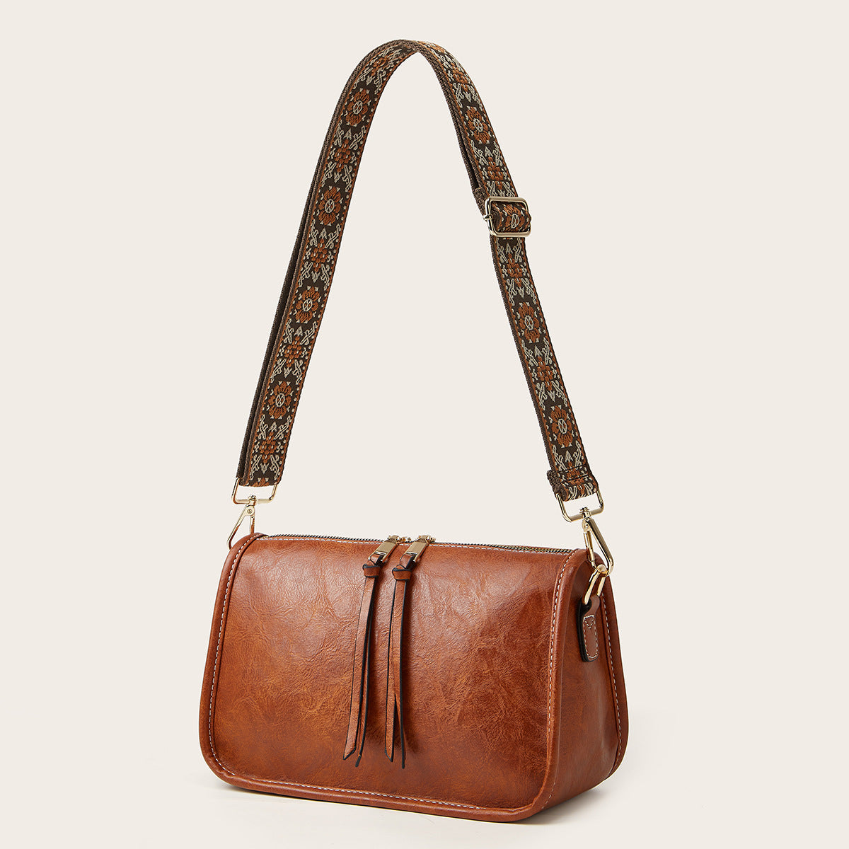 Bohemian Wide Shoulder Strap Crossbody