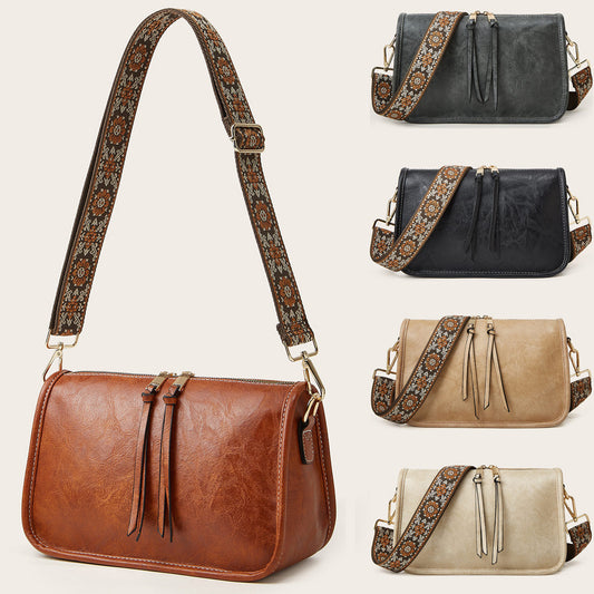 Bohemian Wide Shoulder Strap Crossbody