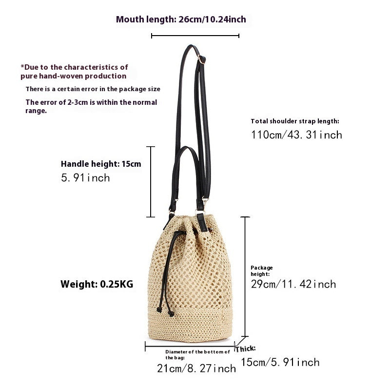 Handbag Bucket Woven Bag