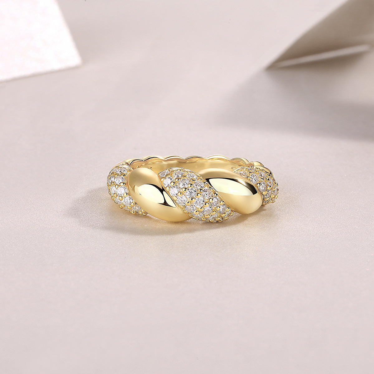 Sterling Silver And Gold-plated Diamond