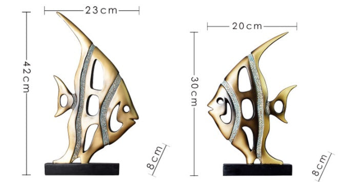 Couple Fish Decoration Style Home Accessories