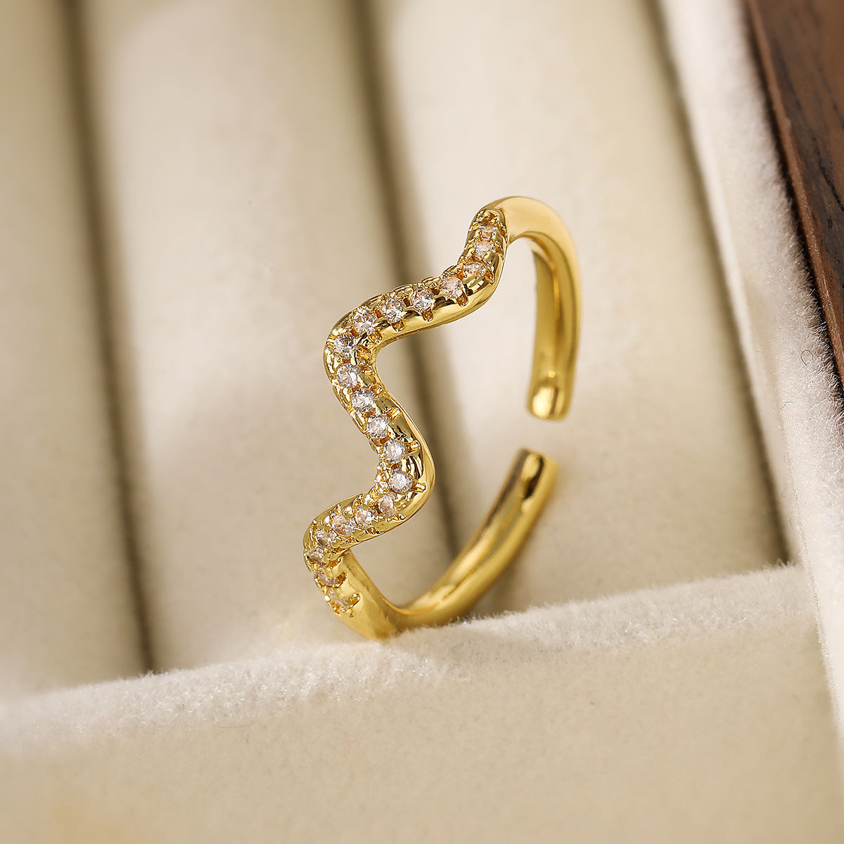 Copper Luxury Fashion  Real Gold Zircon