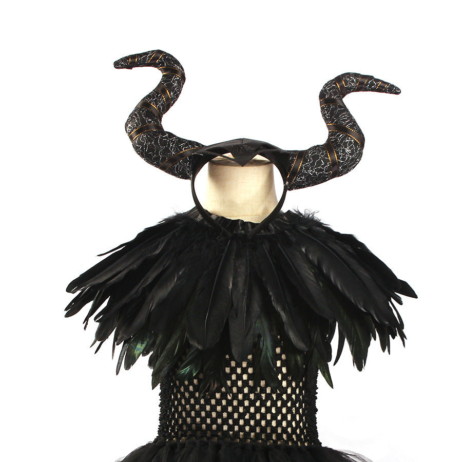 Black Mesh Dress Performance Costume