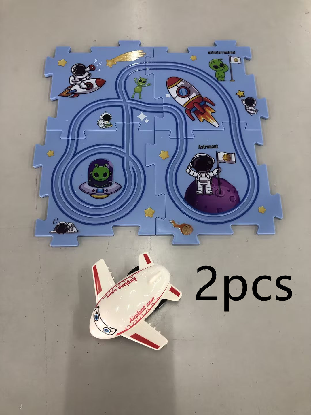 Children Puzzle Electric Car Automatic Rail City Scene Construction Education Toy Gift