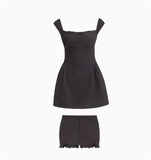 Slim Fit  Waist Square  Dress For Women In Summer