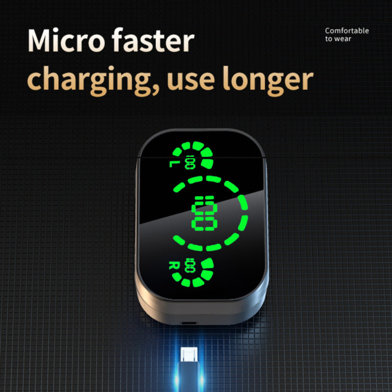 Wireless Bluetooth Headset Screen Smart Digital Display