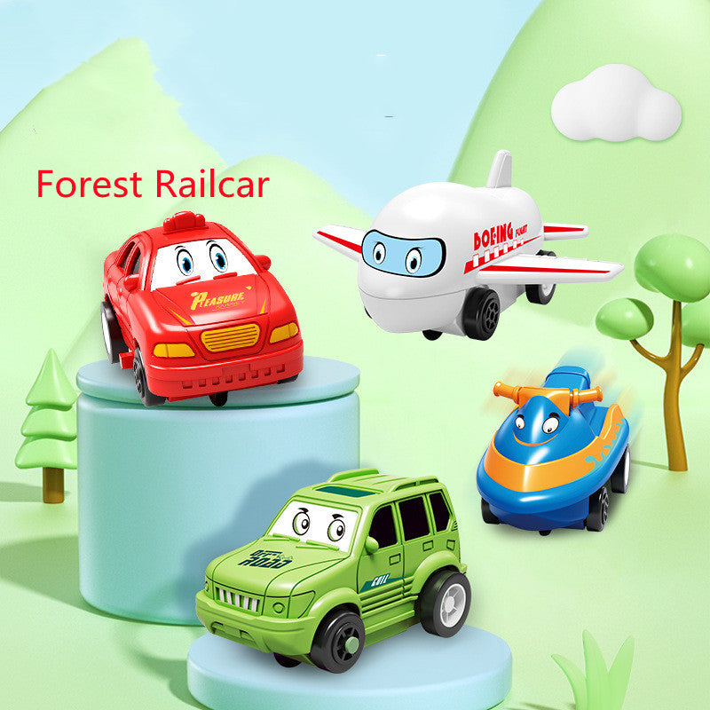 Children Puzzle Electric Car Automatic Rail City Scene Construction Education Toy Gift