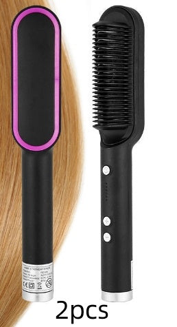 New 2 In 1 Hair Straightener Hot Comb  Dual-purpose Electric Hair Brush