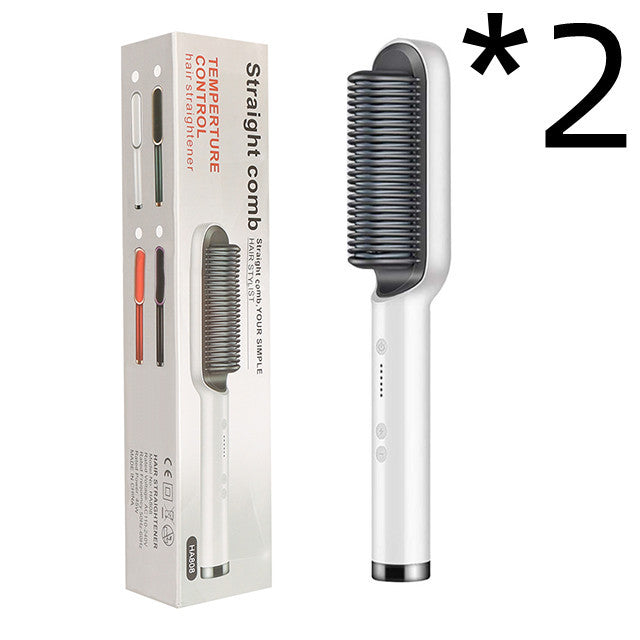 New 2 In 1 Hair Straightener Hot Comb  Dual-purpose Electric Hair Brush