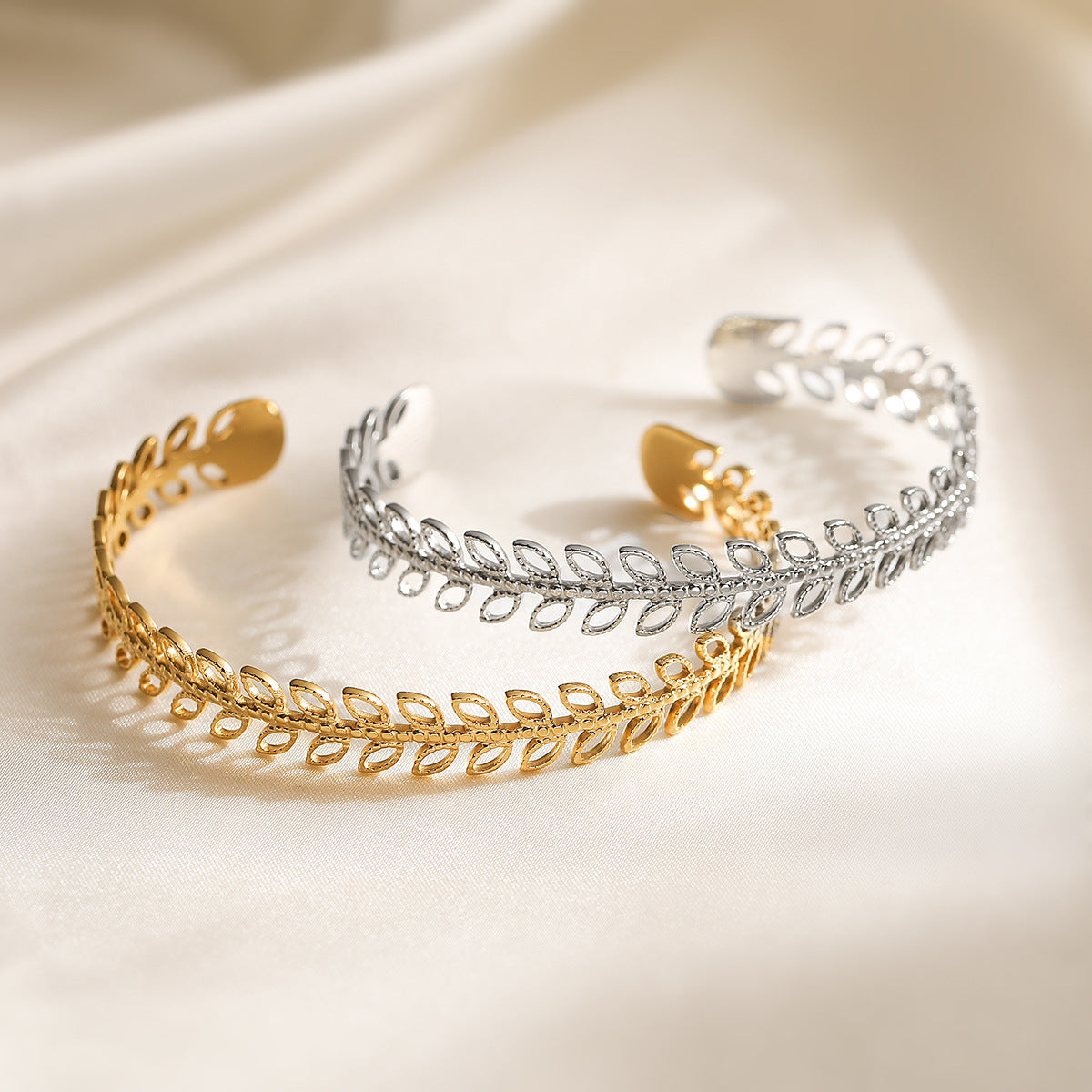 Hollowed-out Stainless Steel Bracelet