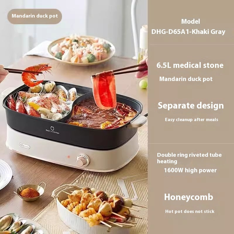 Hot Pot Electric Chafing Dish Split Multifunctional