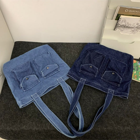 Retro Denim Shoulder Bag