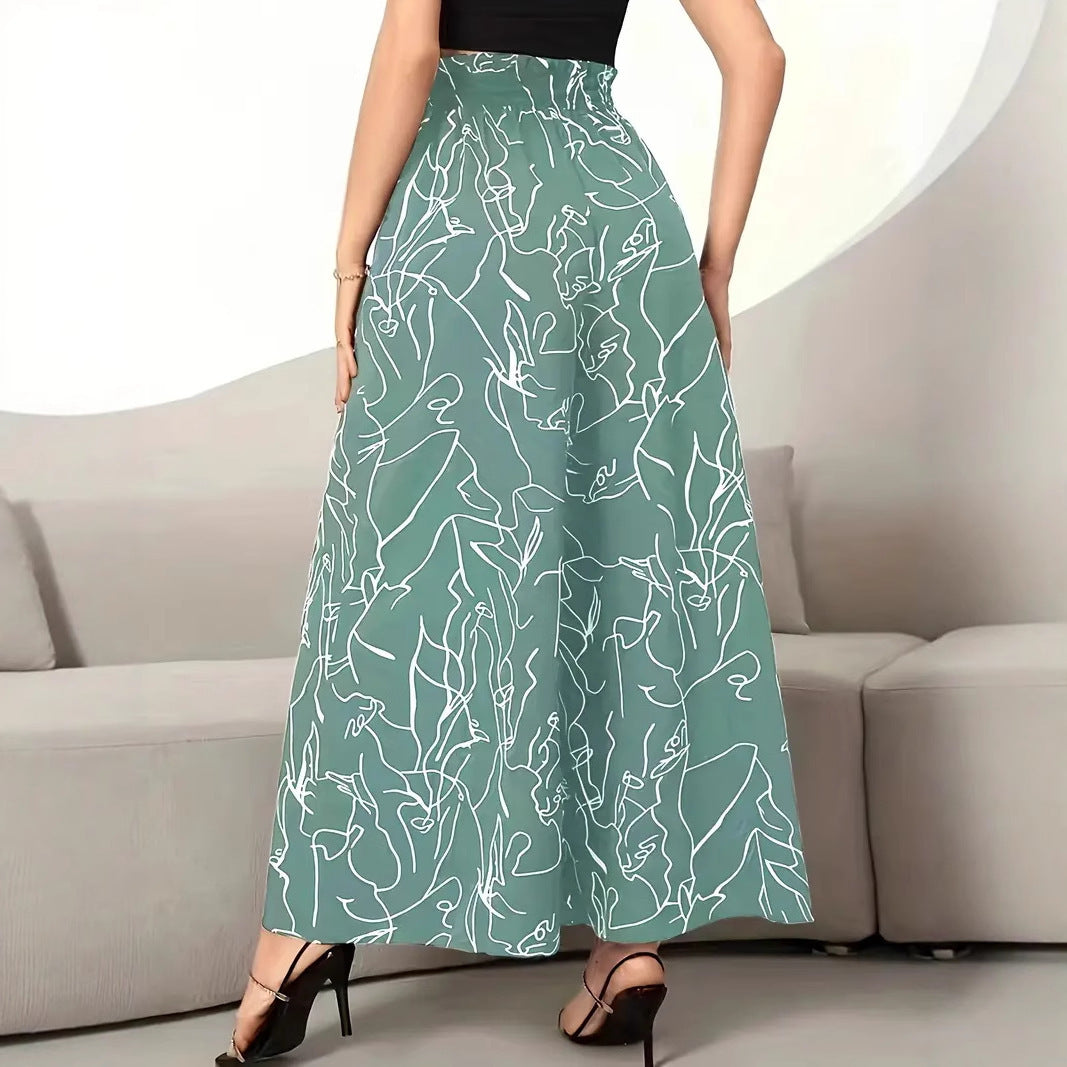 New Waist-tight Summer Long Skirt
